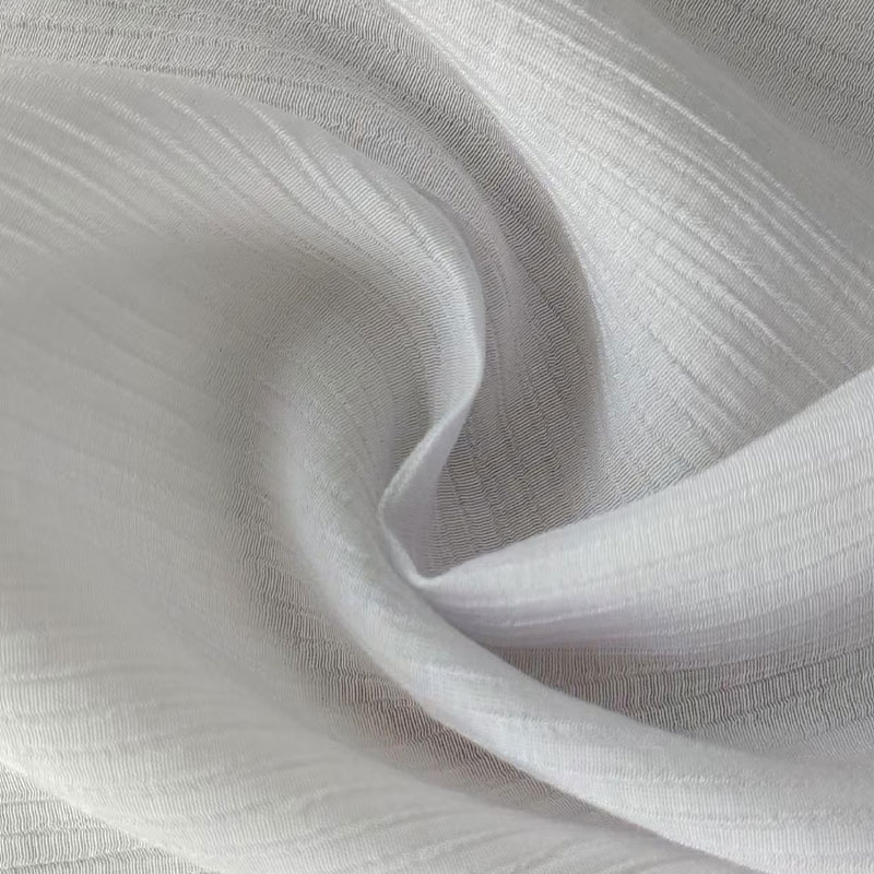Malakas na Pinaikot 4:1 Single-Filament Rayon/Nylon na Tela na may Crinkle Texture